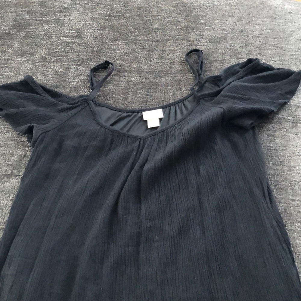 Black Mossimo Mid Dress with open shoulder look